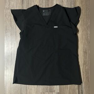 Figs flutter scrub top